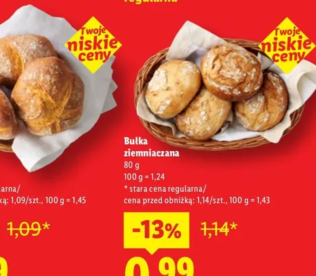 Bułka ziemniaczana promocja w Lidl