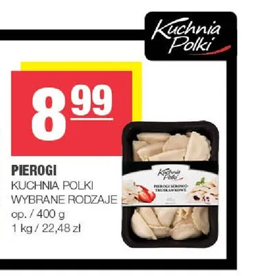 Pierogi serowo-truskawkowe Kuchnia Polki promocja w SPAR