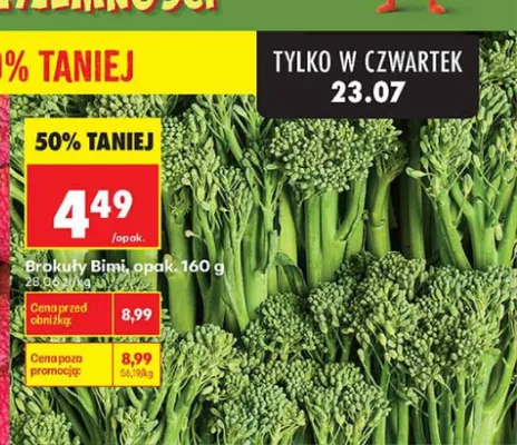 Brokuły Bimi promocja w Biedronka