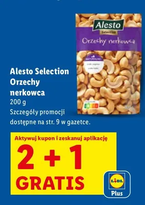 Orzechy nerkowca 2+1 GRATIS promocja w Lidl