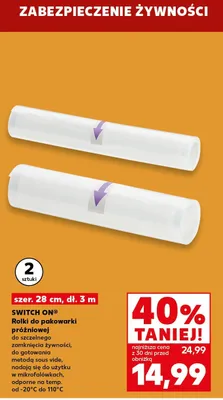 Rolki do pakowarki próżniowej promocja w Kaufland