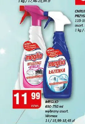 Płyn do czyszczenia Meglio odtłuszczacz z wybielaczem promocja w Chorten