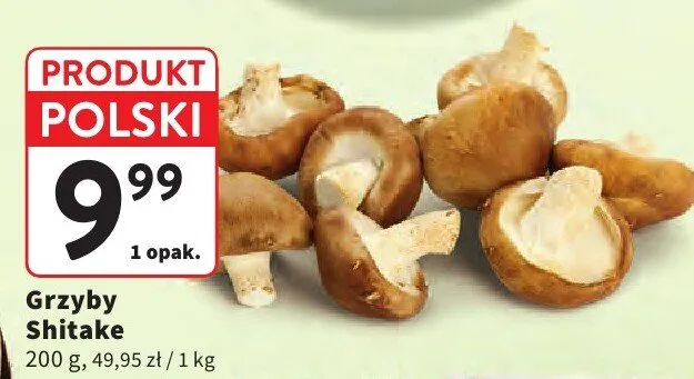 Grzyby Shitake Intermarche promocja w Intermarche