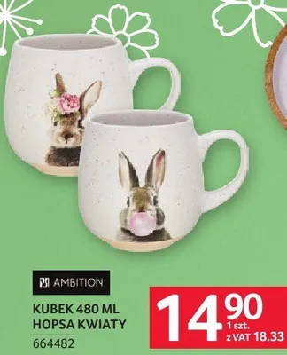 Kubek 360 ml Hopsa Kwiaty Ambition promocja w Selgros