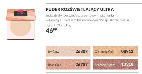 Puder rozświetlający Ultra Avon promocja w AVON