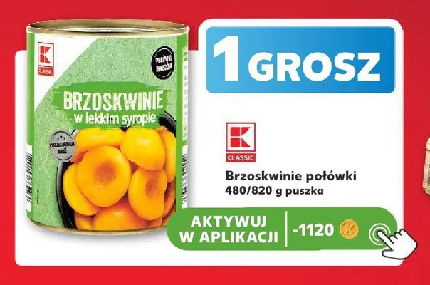 Brzoskwinie połówki K-Classic promocja w Kaufland