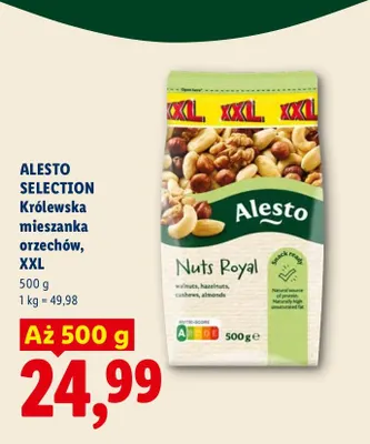 Królewska mieszanka orzechów XXL Alesto Selection promocja w Lidl