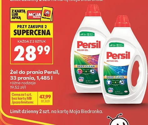 Żel do prania Persil 33 prania promocja w Biedronka