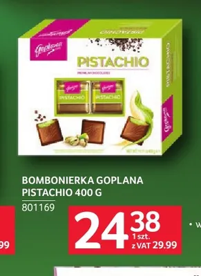 Bombonierka Goplana Pistachio promocja w Selgros