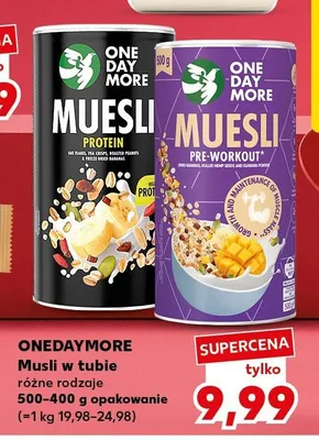 Musli w tubie różne rodzaje 500-400g opakowanie promocja w Kaufland