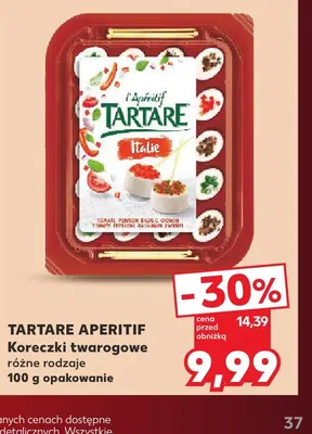 Koreczki twarogowe Tartare Aperitif promocja w Kaufland
