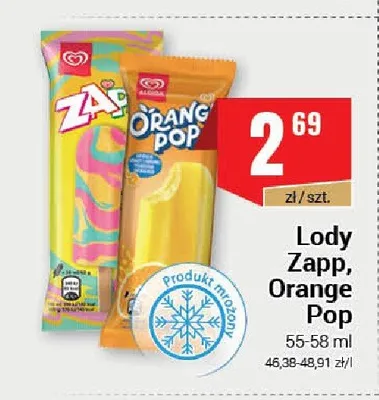 Lody Zapp Algida promocja w Premium Nasz Sklep