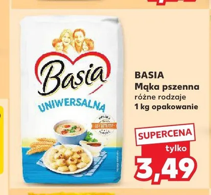 Mąka pszenna uniwersalna Basia promocja w Kaufland