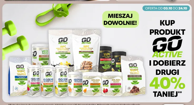 Produkty Go Active promocja w Biedronka Home