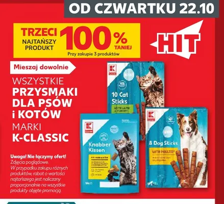 Przysmaki dla psów i kotów K-Classic promocja w Kaufland
