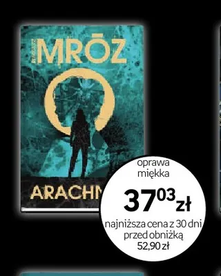 Książka Arachne Remigiusz Mróz oprawa miękka promocja w Empik