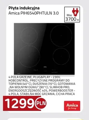 Płyta indukcyjna Amica PIH6540PHTULN 3,0 promocja w kakto.pl