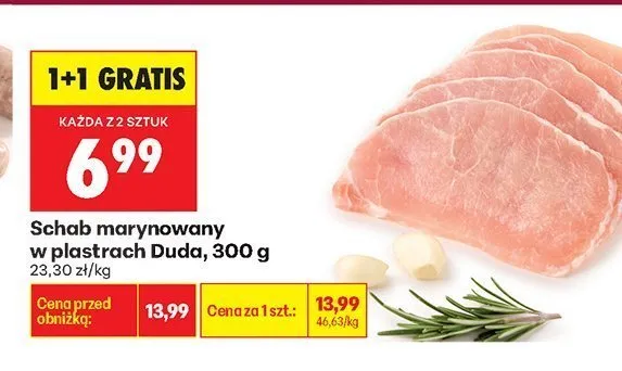 Schab marynowany w plastrach Duda promocja w Biedronka