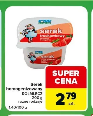 Serek homogenizowany Rolmlecz promocja w Carrefour Express