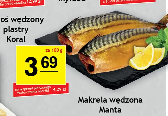 Makrela wędzona Manta promocja w Gram Market