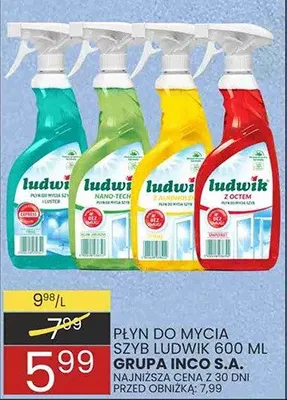Płyn do mycia szyb Ludwik promocja w Wafelek