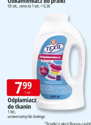 Odplamiacz do tkanin do białego Texil promocja w Leclerc