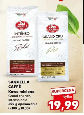 Kawa mielona Saquella Caffè Intenso promocja w Kaufland