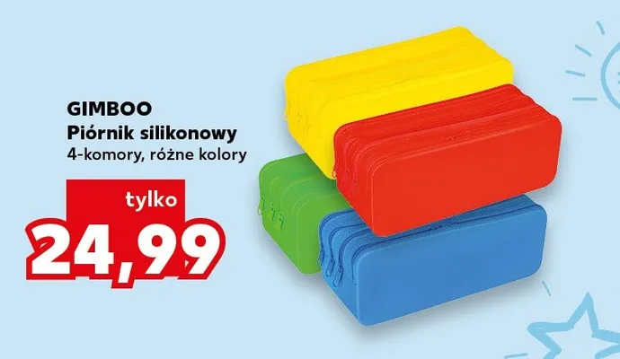 Piórnik silikonowy 4-komorowy GIMBOO promocja w Kaufland