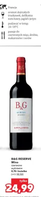 Wino czerwone wytrawne Merlot B & G Reserve promocja w Kaufland