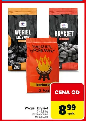 Węgiel drzewny barbecue promocja w Carrefour Market
