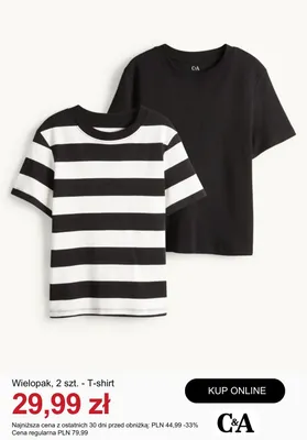 T-shirt wielopak C&A 2-pak promocja w C&A