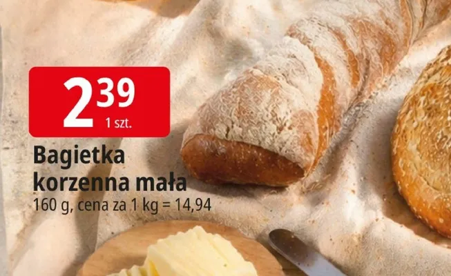 Bagietka korzenna mała promocja w Leclerc