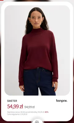 Sweter Bonprix promocja w bonprix