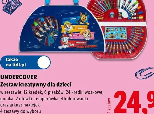 Zestaw kreatywny dla dzieci Stitch Undercover promocja w Lidl