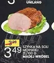 Szynka na soli morskiej Madej Wróbel promocja w Wafelek