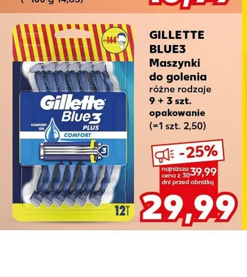 Maszynki do golenia Gillette Blue3 Plus Comfort promocja w Kaufland