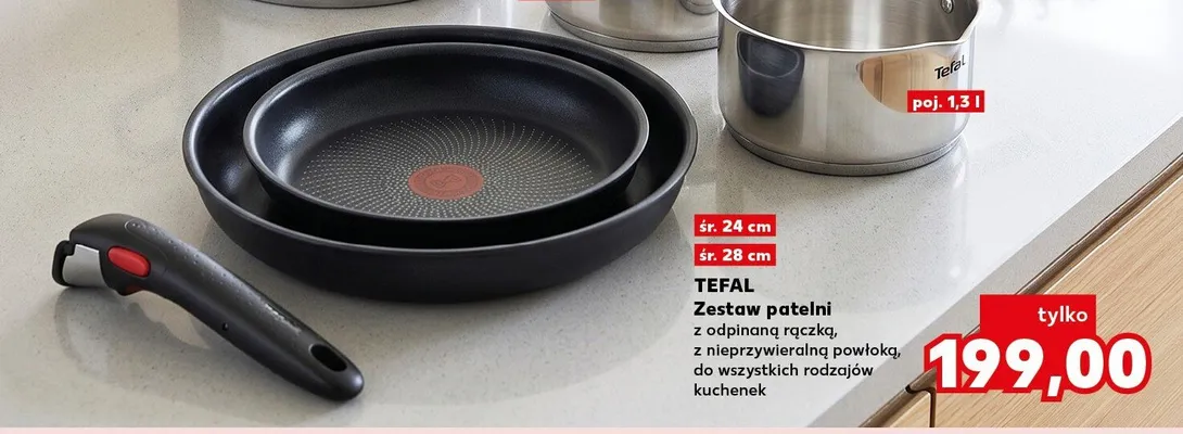 Zestaw patelni Tefal promocja w Kaufland