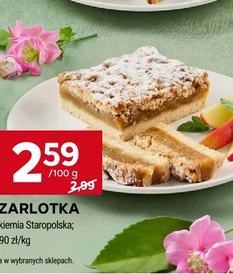 Szarlotka Cukiernia Staropolska promocja w Stokrotka