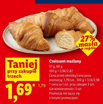 Croissant maślany Piekarnia Lidla promocja w Lidl