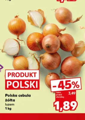 Cebula żółta polska promocja w Kaufland