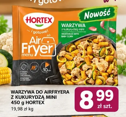 Warzywa do airfryera z kukurydzą mini Hortex promocja w emma MARKET