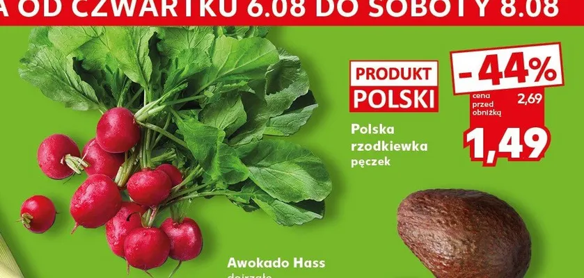 Rzodkiewka polska pęczek promocja w Kaufland
