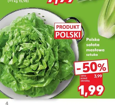 Polska sałata masłowa promocja w Kaufland
