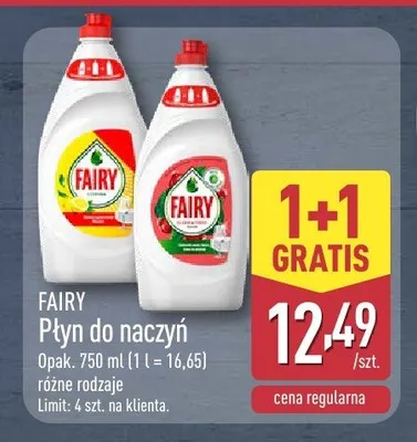 Płyn do naczyń FAIRY promocja w Aldi