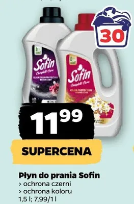 Płyn do prania Sofin ochrona czerni promocja w Netto