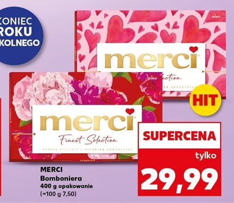 Bomboniera Merci Finest Selection promocja w Kaufland