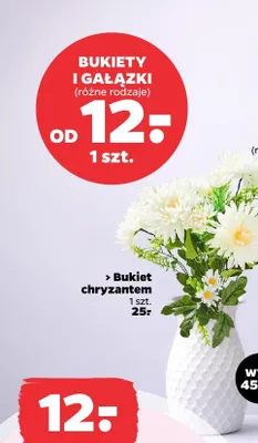 Bukiet chryzantem 45 cm promocja w Netto