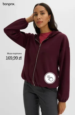 Bluza rozpinana bonprix promocja w bonprix