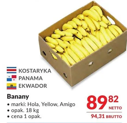 Banany promocja w Makro