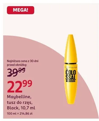 Tusz do rzęs Black promocja w Rossmann